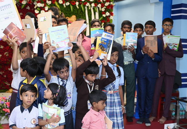 50 students in Bangalore were given free education scholarships in honour of Bro Andrew Richard's 60th birthday for courses ranging from first grade to third-year degrees. The Grace Ministry organisation now provides free education to about 110 students.